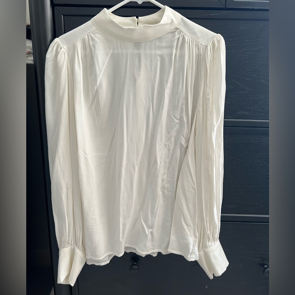 Express White Long Sleeve Blouse NWOT